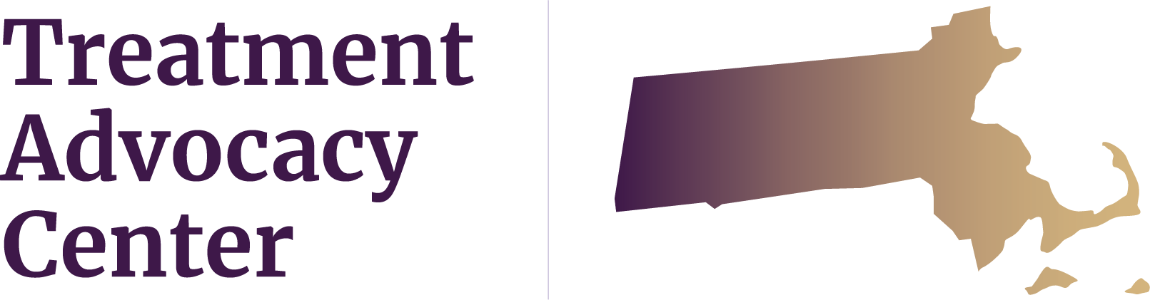 State of Massachusetts next to Treatment Advocacy Center text, symbolizing local severe mental illness data, laws, and resources