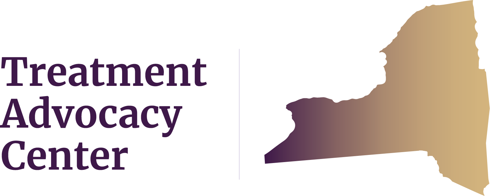 State of New York next to Treatment Advocacy Center text, symbolizing local severe mental illness data, laws, and resources