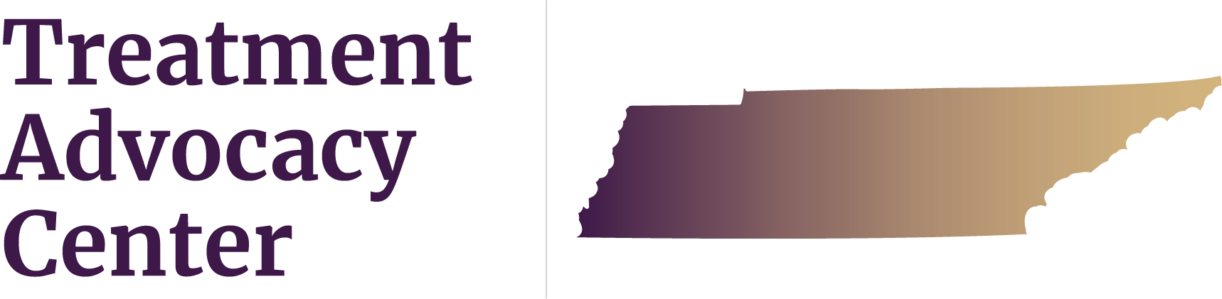 State of Tennessee next to Treatment Advocacy Center text, symbolizing local severe mental illness data, laws, and resources