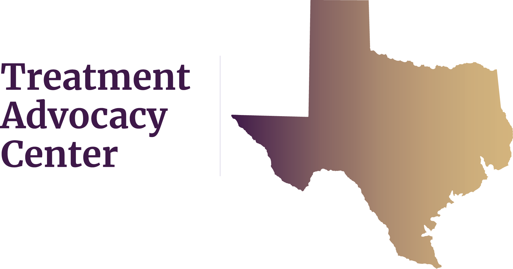 State of Texas next to Treatment Advocacy Center text, symbolizing local severe mental illness data, laws, and resources