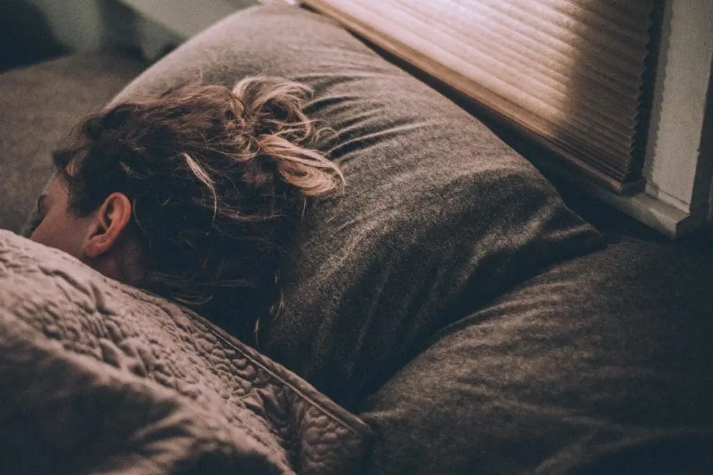 female sleeping