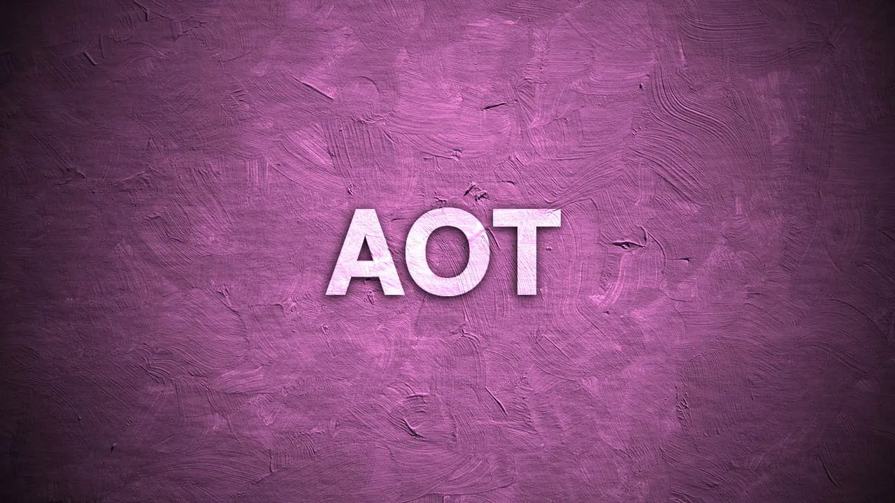 Purple AOT text, symbolizing assisted outpatient treatment